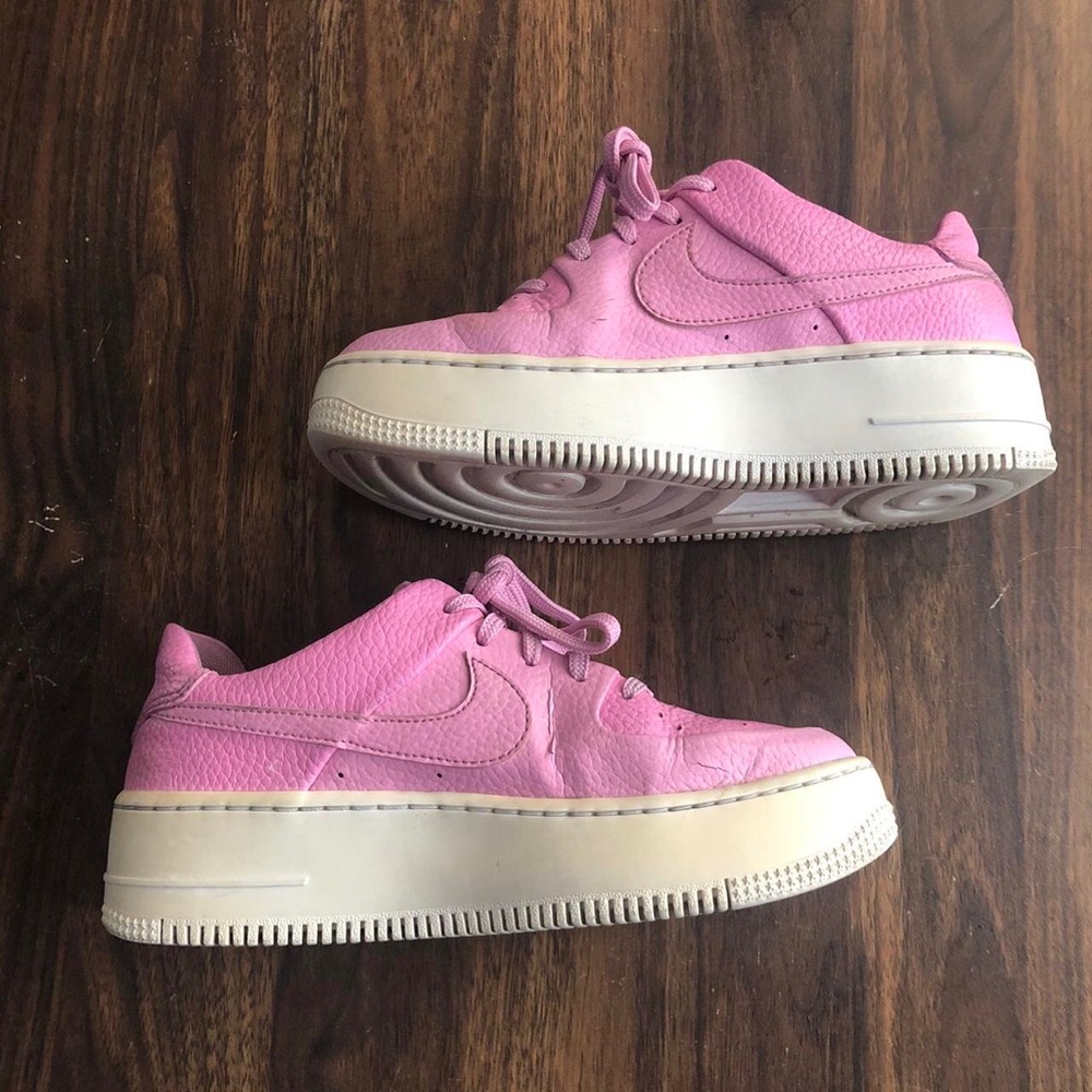 Pink Nike sneakers